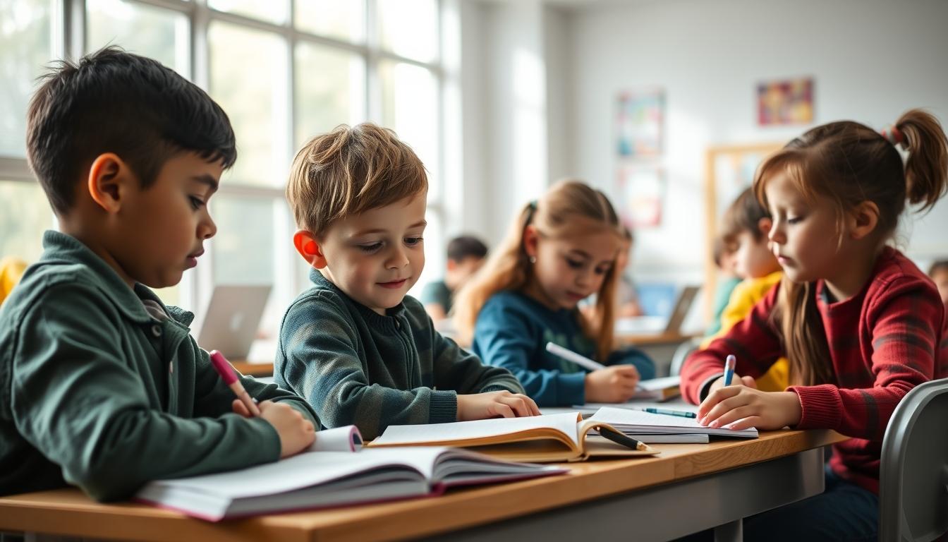 Students working in research laboratory